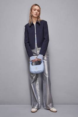 Hobo-Tasche klein, Hellblau, Patrizia Pepe