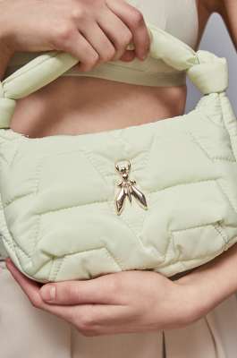 Hobo-Tasche klein, Grün, Patrizia Pepe