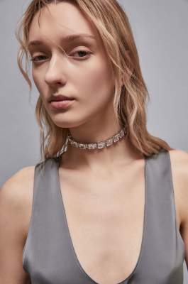 Diamond cut Necklace, Silver, Patrizia Pepe