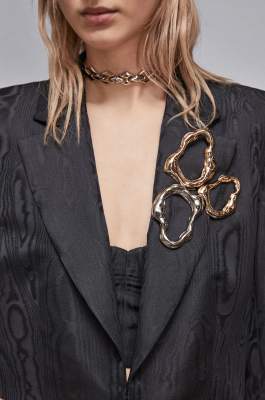 Jeweled brooches, Silver, Gold, Patrizia Pepe