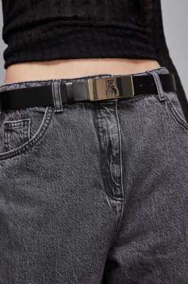 Ceinture taille basse, Noir, Patrizia Pepe