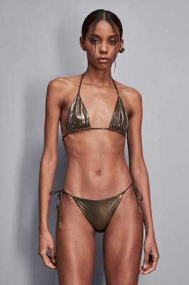 Combinaison coupe slim en jersey, Or, Patrizia Pepe