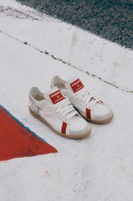 SKIN Sneakers in leather with lettering, White, Patrizia Pepe