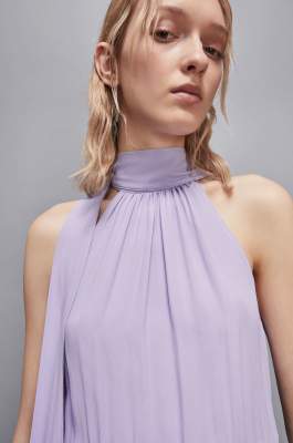 Essential viscose dress, Purple, Patrizia Pepe