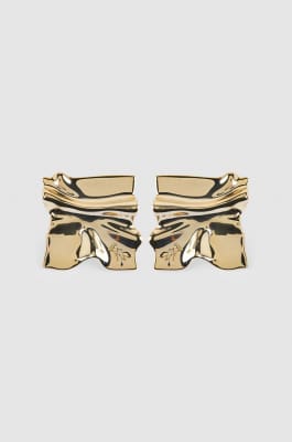Zama and brass earrings, Gold, Patrizia Pepe