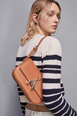 Leather bag with shoulder strap, Leather, Patrizia Pepe