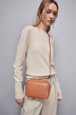 Leather bag with shoulder strap, Leather, Patrizia Pepe