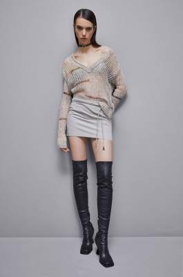 Wool blend mesh sweater, Multicolor, Patrizia Pepe