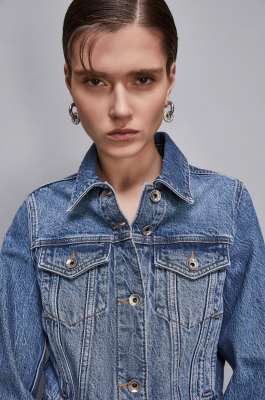 Essential denim jacket, Blue, Patrizia Pepe