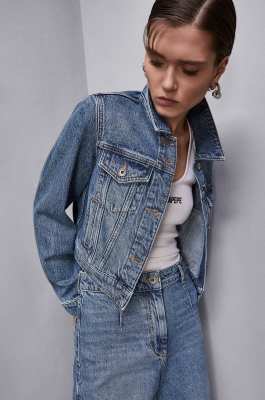 Essential denim jacket, Blue, Patrizia Pepe