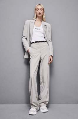 Ribbed cotton top, White, Patrizia Pepe