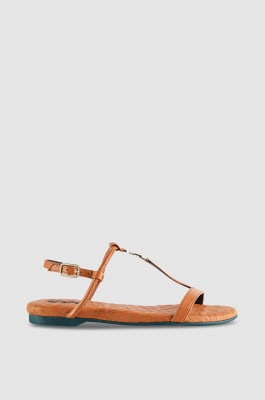 Flat leather sandals, Leather, Patrizia Pepe