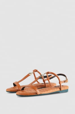 Flat leather sandals, Leather, Patrizia Pepe