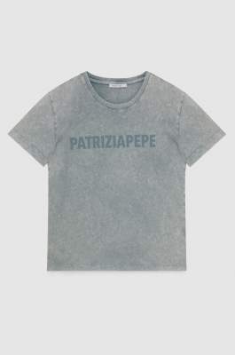 Cotton t-shirt, Grey, Patrizia Pepe