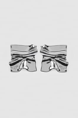 Zama and brass earrings, Silver, Patrizia Pepe
