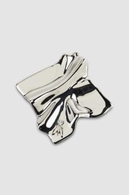 Zama and brass earrings, Silver, Patrizia Pepe
