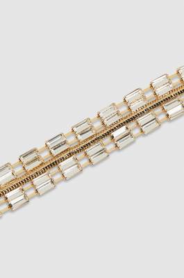 Brass and glass belt, Gold, Patrizia Pepe