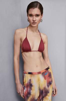 Top bikini en jersey, Rouge, Patrizia Pepe