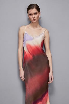 Midi dress with gradient print, Multicolor, Patrizia Pepe
