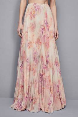 Long georgette skirt, Multicolor, Patrizia Pepe