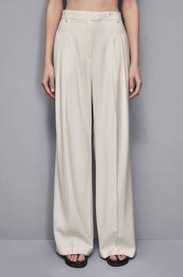 Palazzo pants, White, Patrizia Pepe