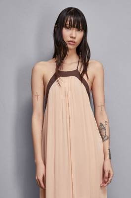 Two-tone midi dress, Beige, Patrizia Pepe