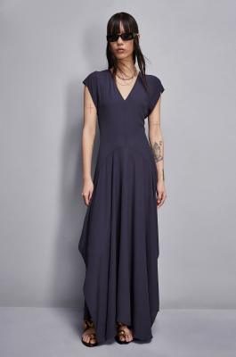 Essential viscose mini dress, Blue, Patrizia Pepe