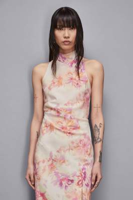 Crepe formal dress, Multicolor, Patrizia Pepe