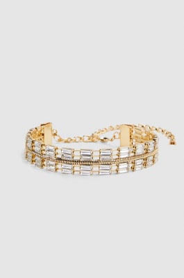 Brass and glass choker, Gold, Patrizia Pepe