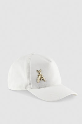 Cotton Fly Baseball Cap, White, Patrizia Pepe