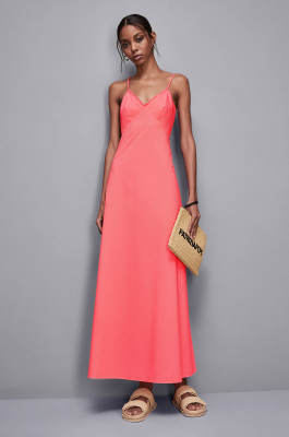 Long cotton dress, Pink, Patrizia Pepe