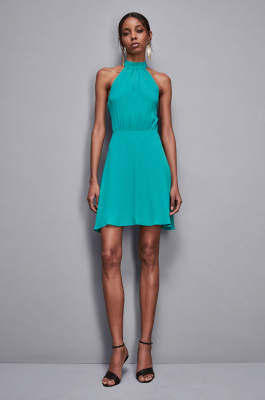 Essential viscose dress, Green, Patrizia Pepe