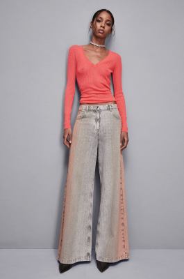Super light V neck sweater, Pink, Patrizia Pepe