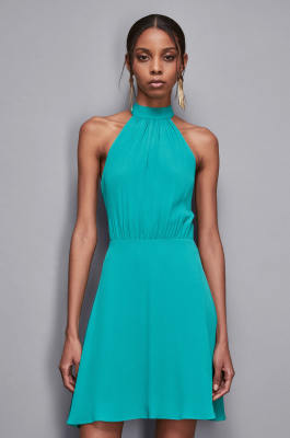 Essential viscose dress, Green, Patrizia Pepe