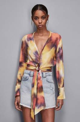 Soft viscose shirt, Multicolor, Patrizia Pepe