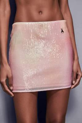 Sequin mini skirt, Pink, Patrizia Pepe