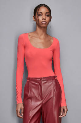Long-sleeved body, Pink, Patrizia Pepe