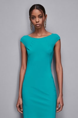 Short sheath dress, Light Blue, Patrizia Pepe