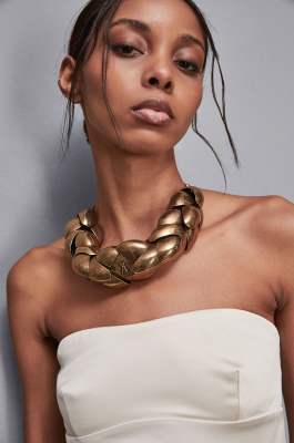 Zama balloon necklace, Gold, Patrizia Pepe