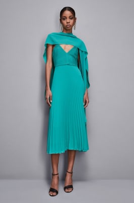 Elegant scarf stole, Green, Patrizia Pepe