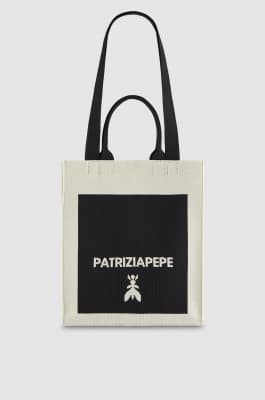 Vertical fabric shopping bag, Multicolor, Patrizia Pepe
