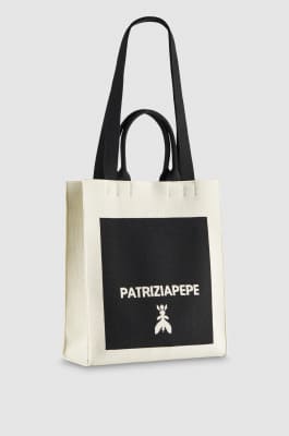 Vertical fabric shopping bag, Multicolor, Patrizia Pepe