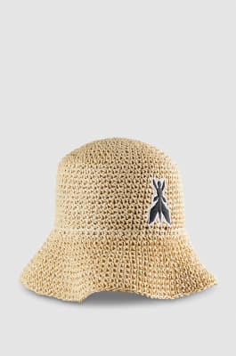 Braided bucket hat, Beige, Patrizia Pepe