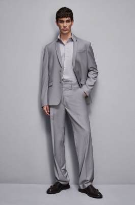 Shirt aus Baumwoll-Popeline Lang, Grau, Patrizia Pepe