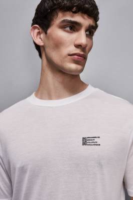 Kurzärmeliges T-Shirt aus Jersey, Weiß, Patrizia Pepe