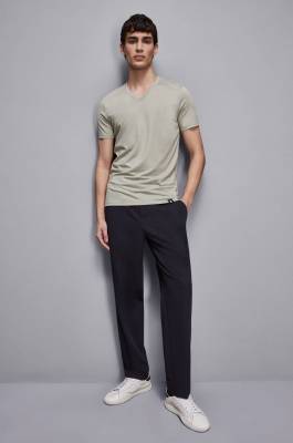 T-Shirt aus Baumwolle, Slim Fit, Grün, Patrizia Pepe