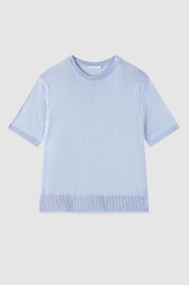 Knitted T-shirt, Light Blue, Patrizia Pepe
