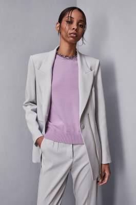 Knitted T-shirt, Purple, Patrizia Pepe