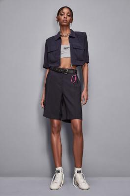 Bermuda décontracté sur mesure, Bleu, Patrizia Pepe