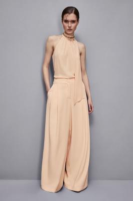 Essential halter neckline top, Apricot, Patrizia Pepe